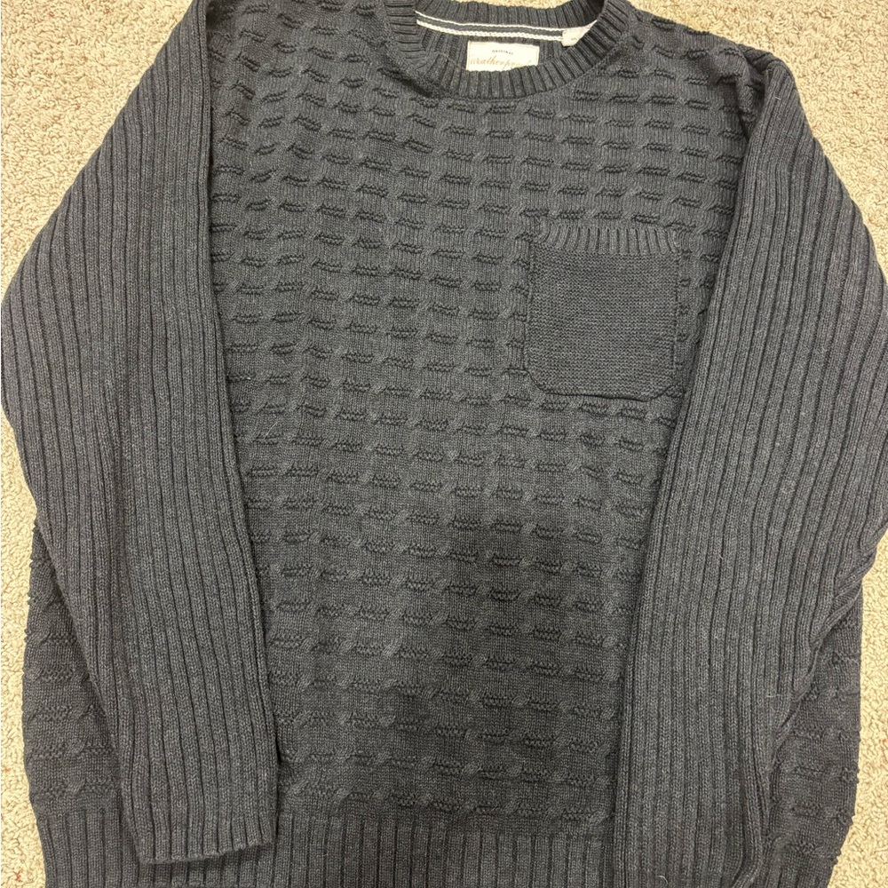 Weatherproof Men's Dark Gray Crewneck Sweater
